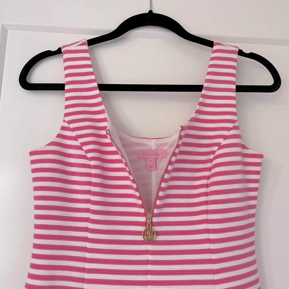 Lily Pulitzer pink and white striped dress